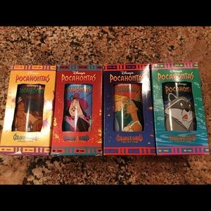 Disney Pocahontas Burger King Set of 4 glasses1994